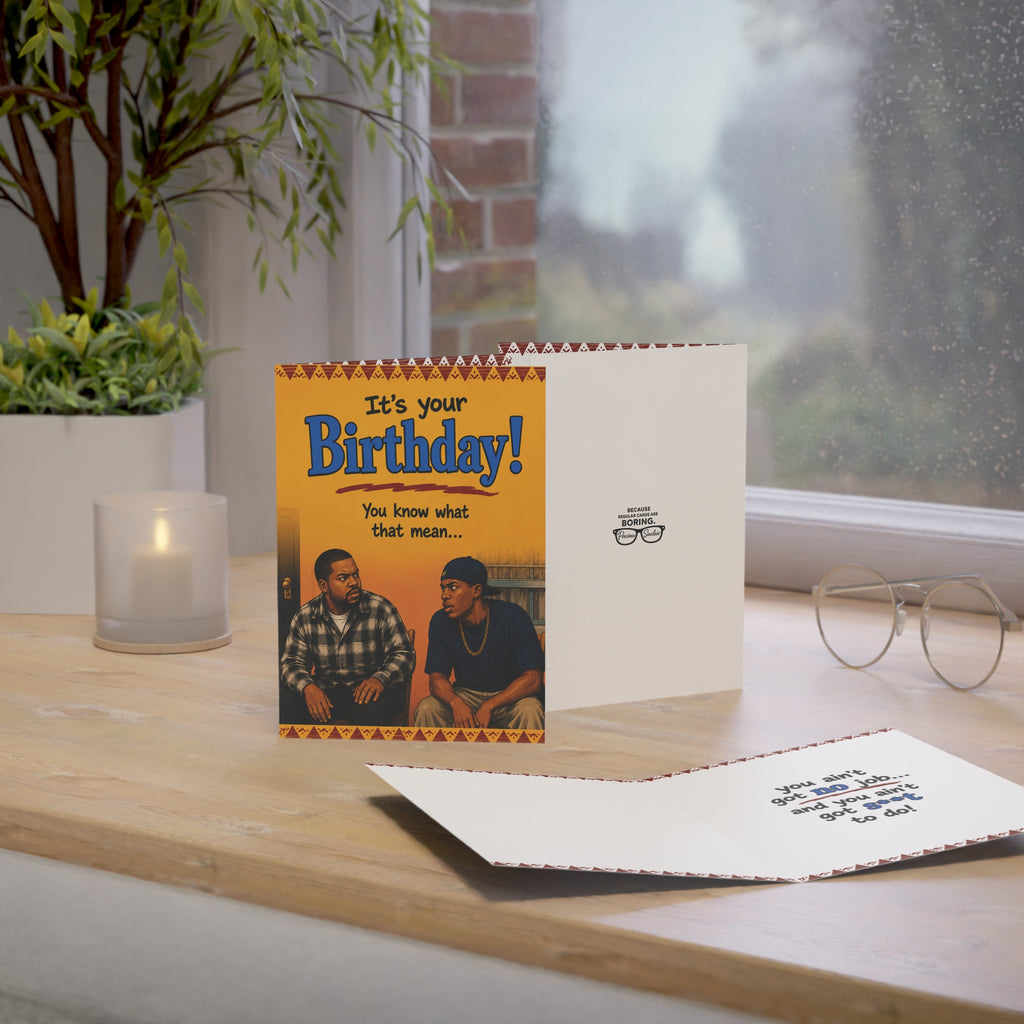 Friday themed Birthday Card
