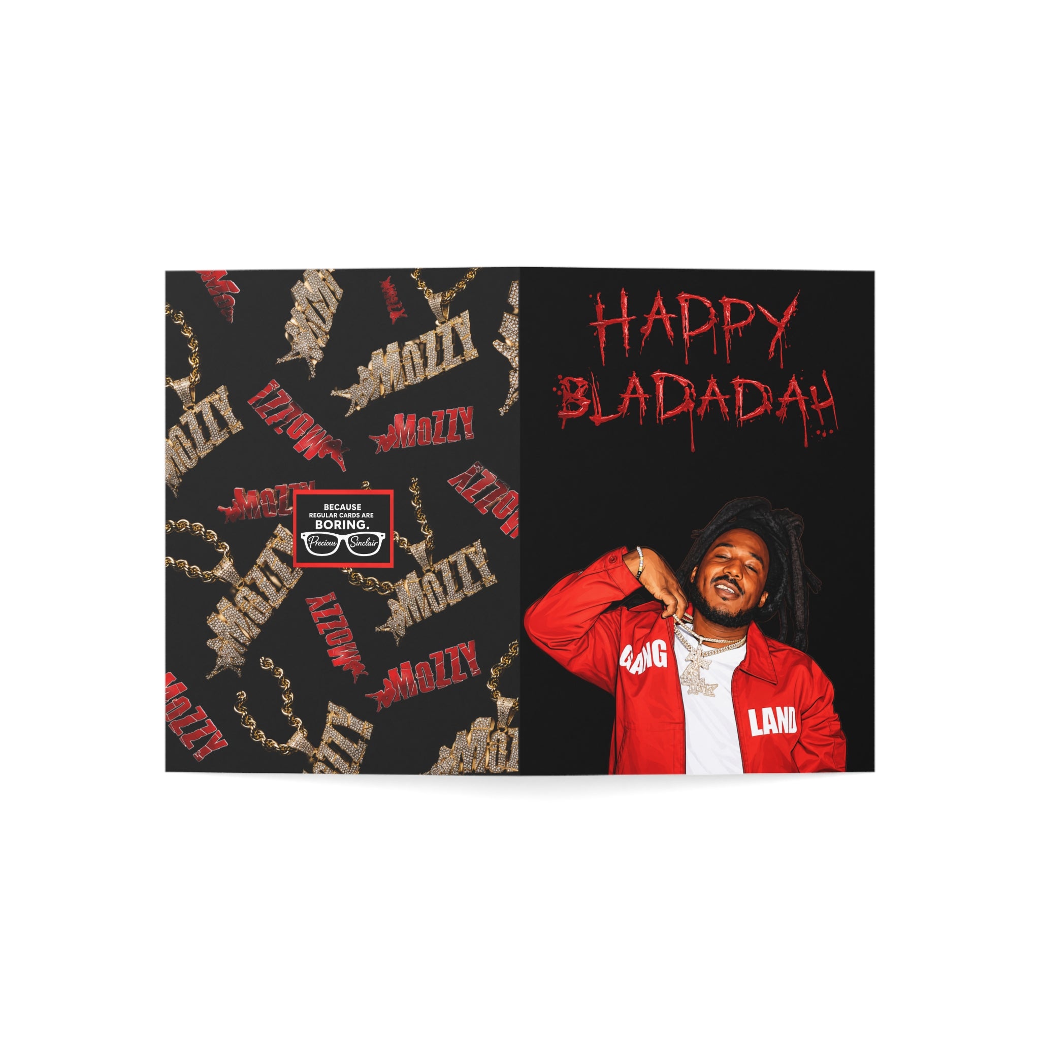 "Happy Bladadah” - MOZZY Birthday Card