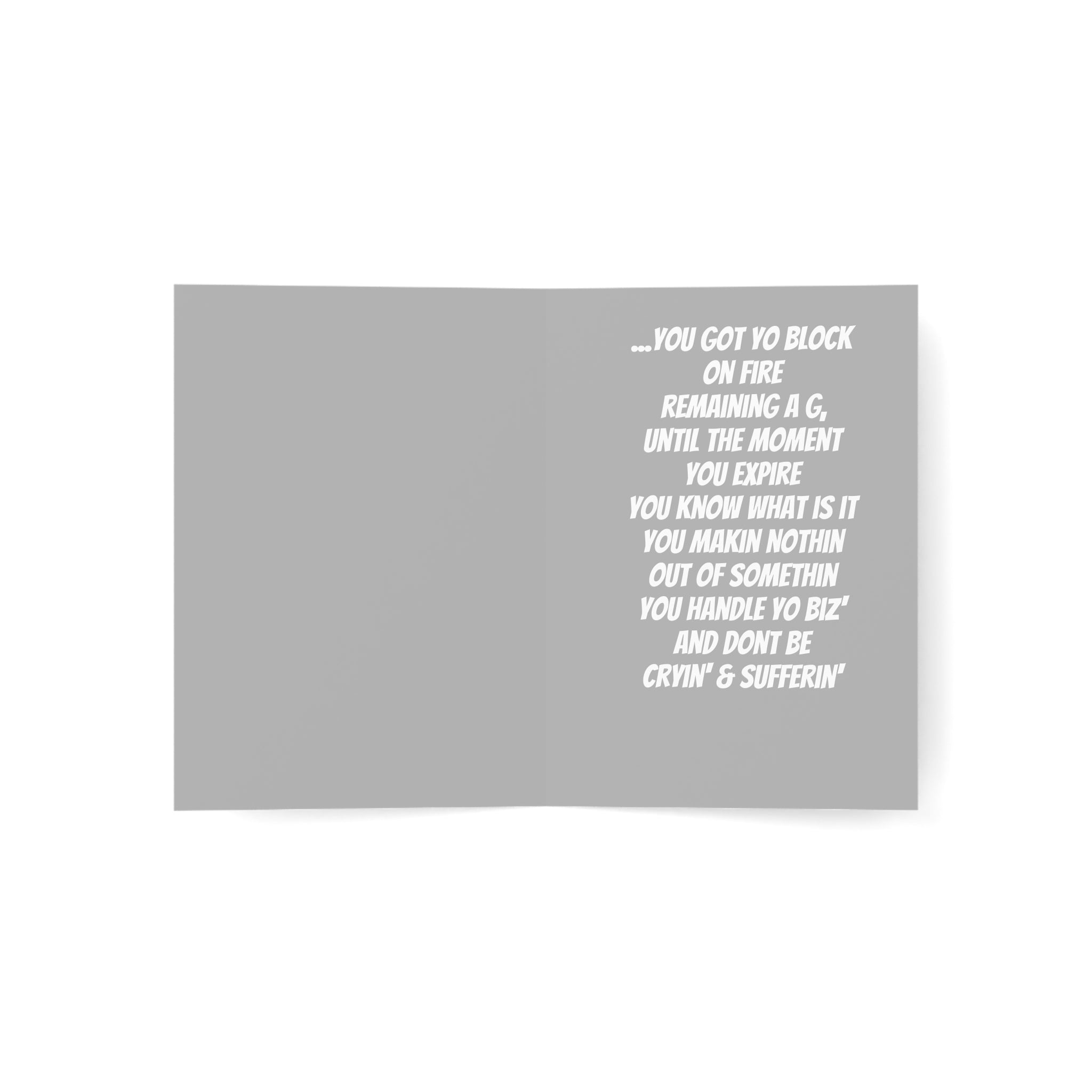 "Paper Chaser" Greeting Card / Affirmation card/ Uplifting Card