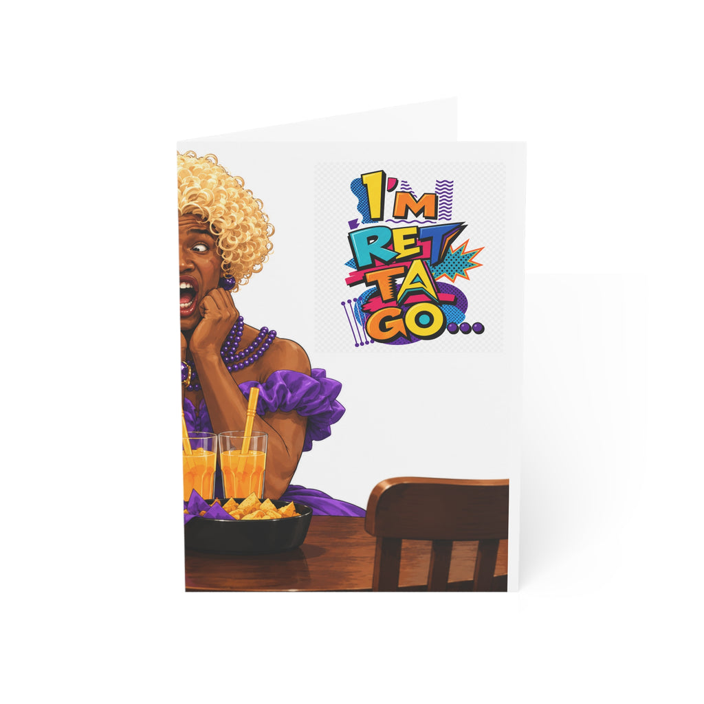 FUNNY In Living Color card (blank inside)- any occasion